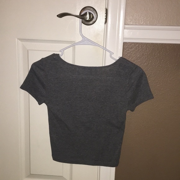 Gray Crop Top - Picture 3 of 3